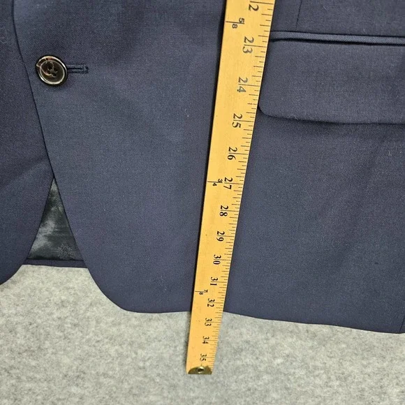 LAUREN Ralph Lauren Blazer Mens 48L Long Large Navy Wool Stretch Sport Coat Suit